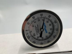 Stainless Steel Thermometer 3" dial, 18" stem